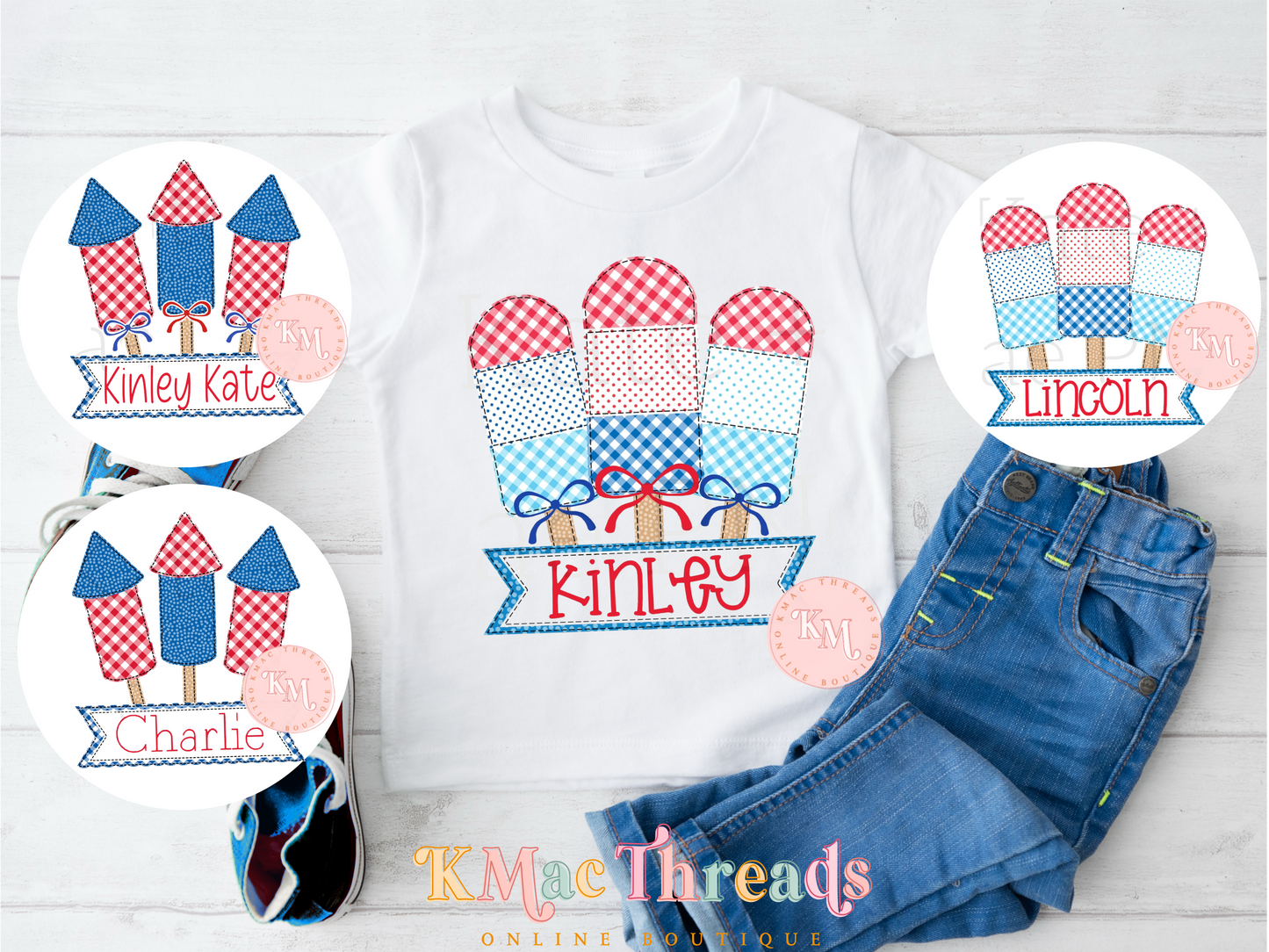 Popsicle or Firework Name Plate