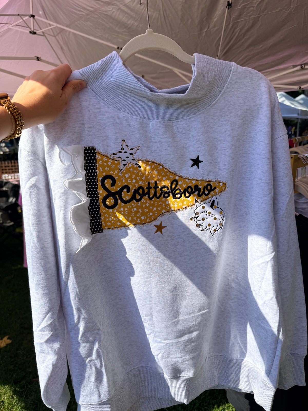 Preorder Embroidered Pennant Ash Mockneck Custom