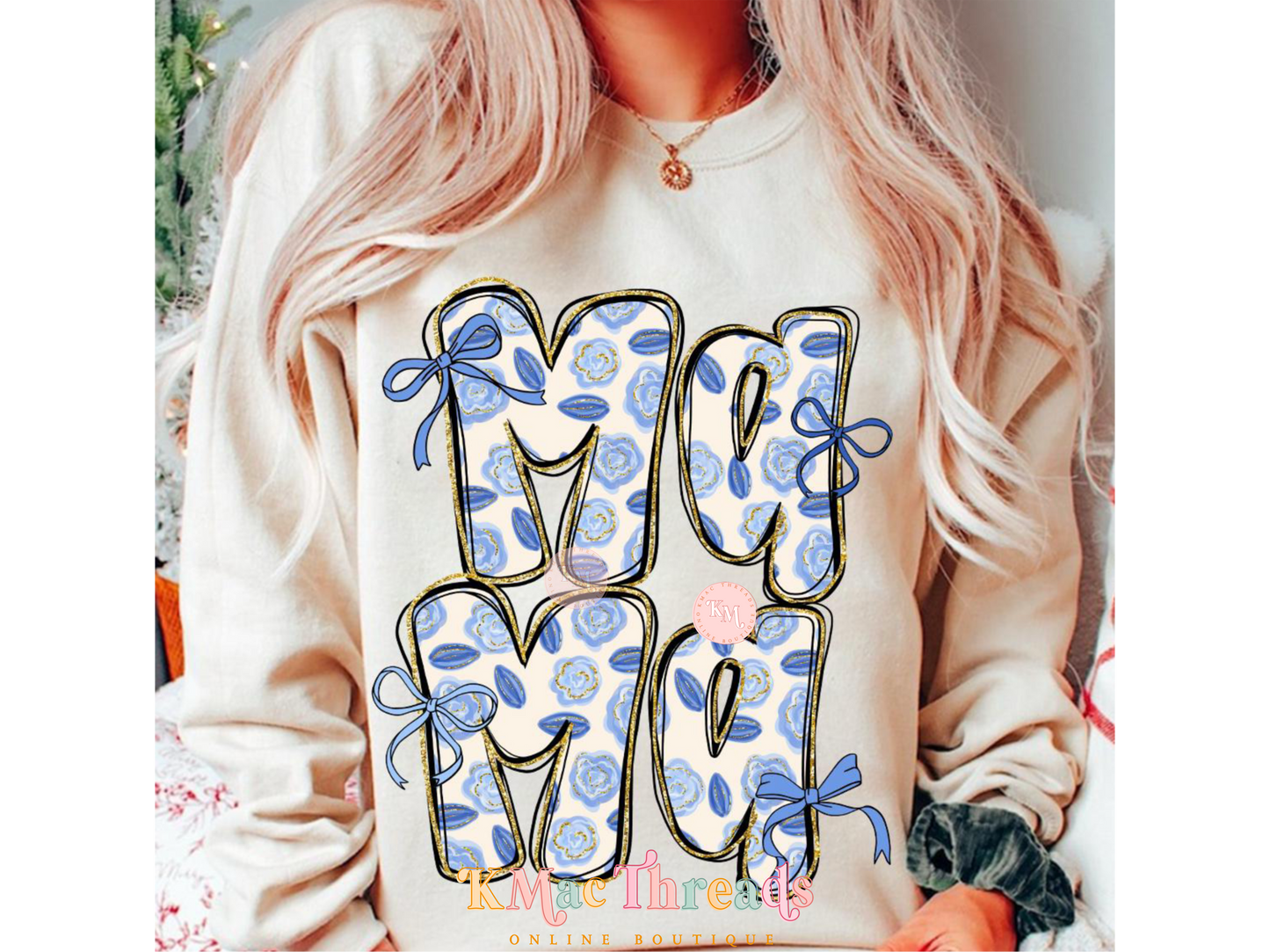 Blue Flower Mama Stack