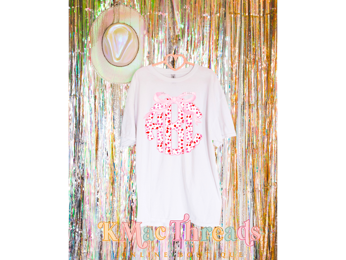 Cheetah Hearts Monogram
