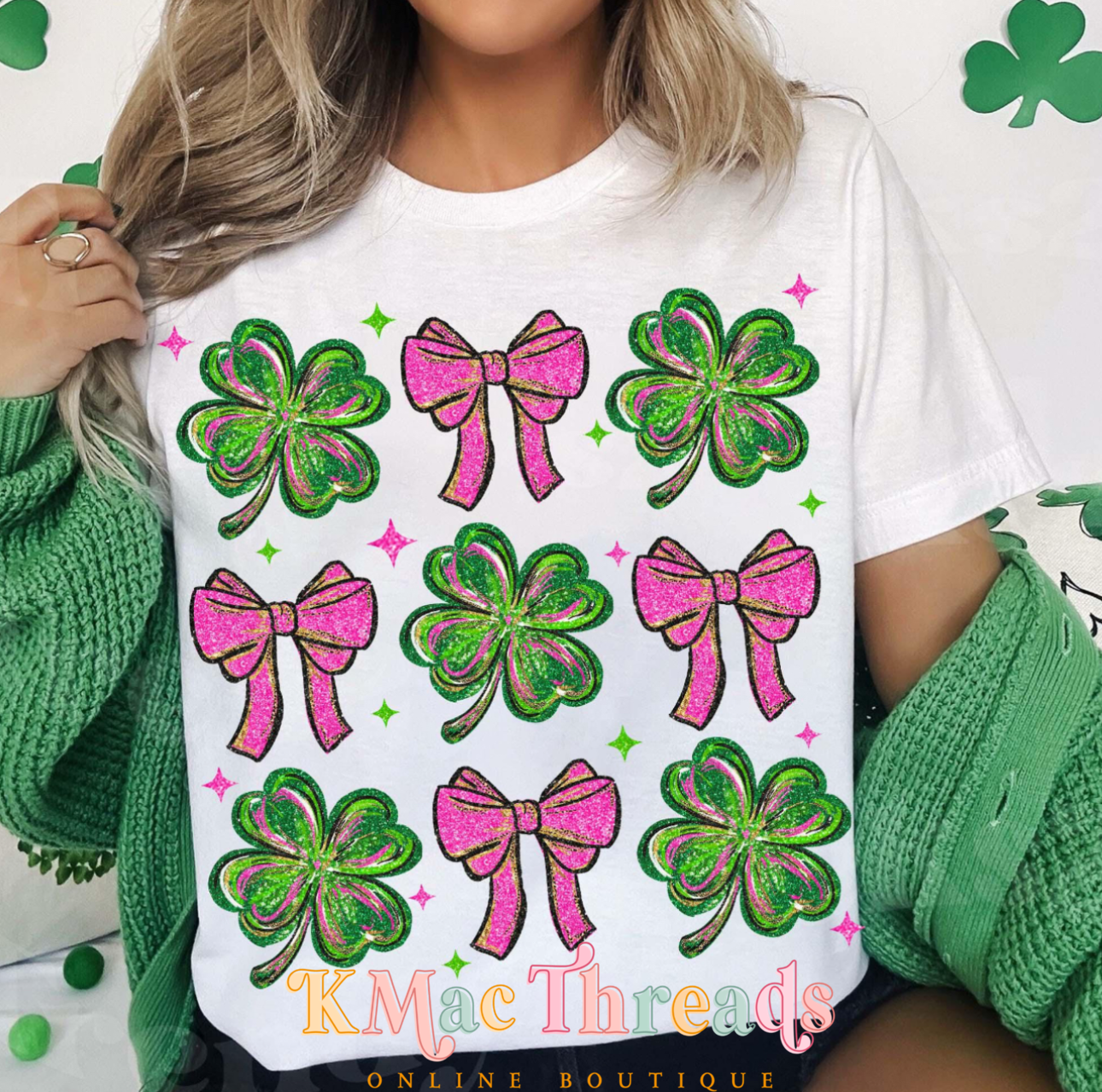 Bows & Clover Collage