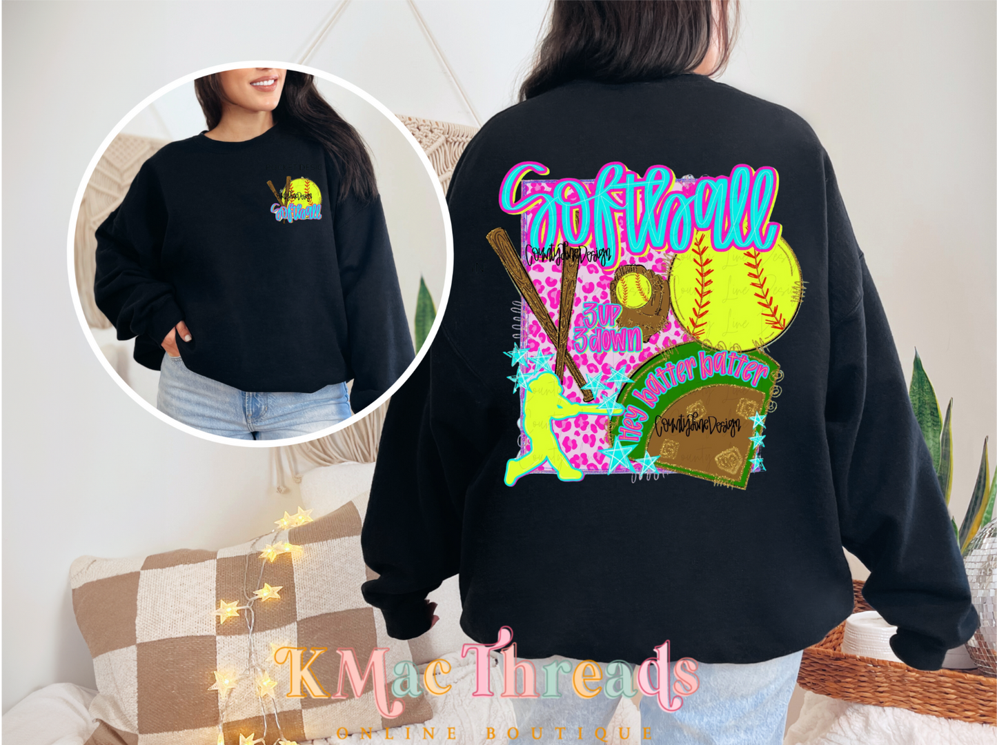 Front And Back Softball
