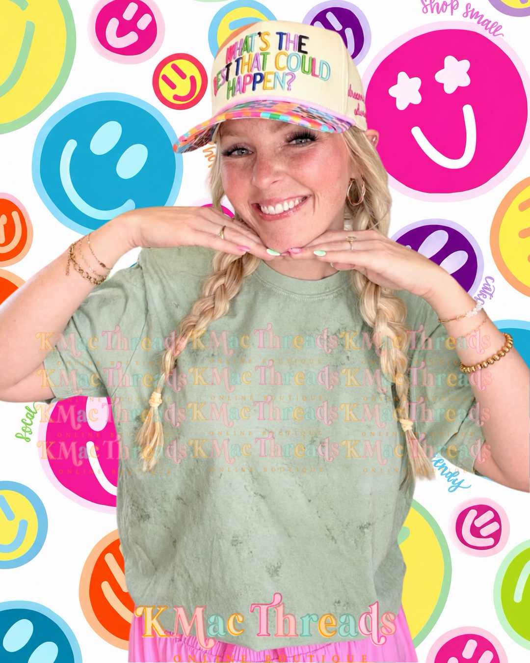 Fern CC Color Blast Smiley Mock