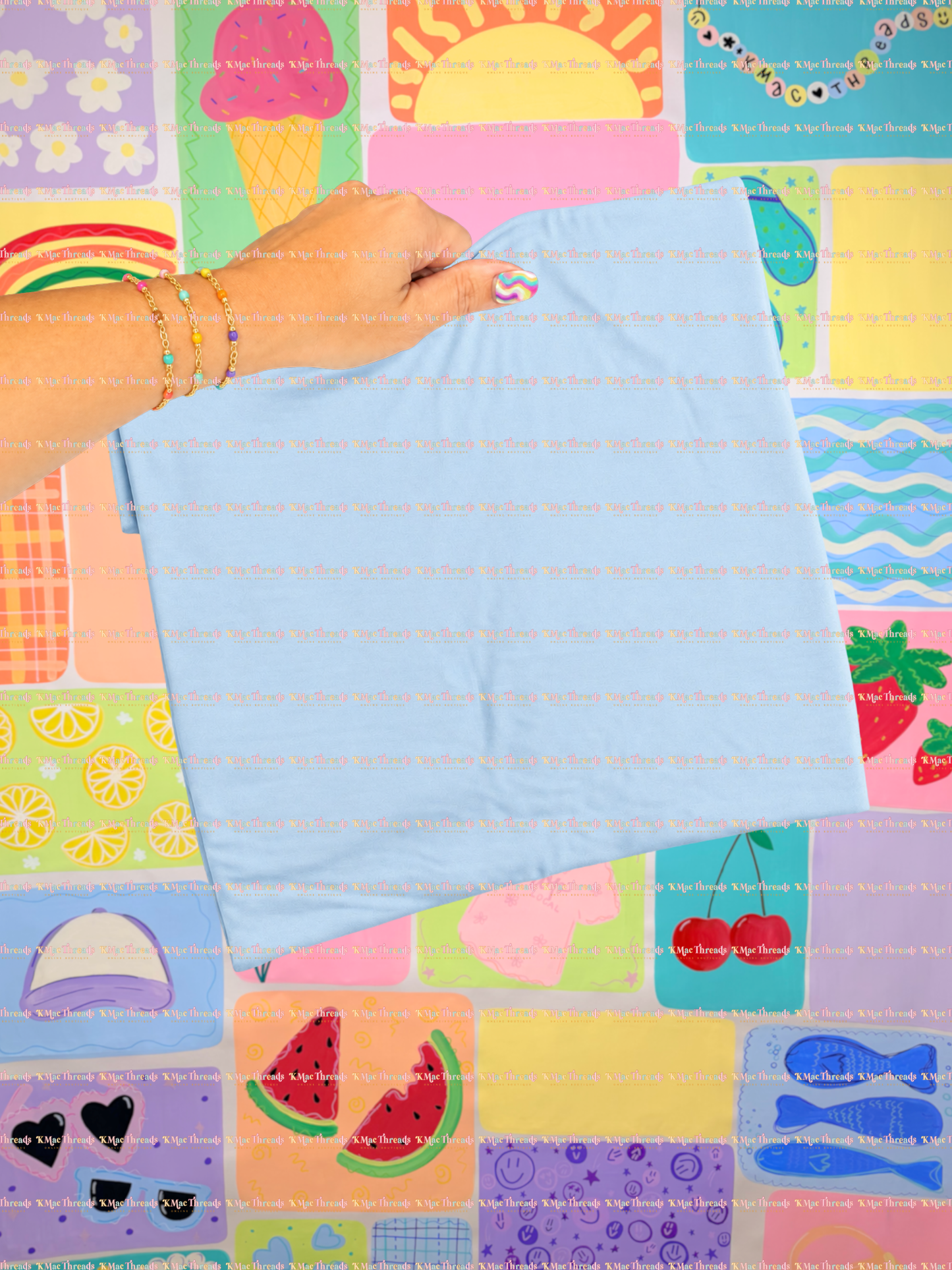 Light Blue Fun Gildan Fun Mock