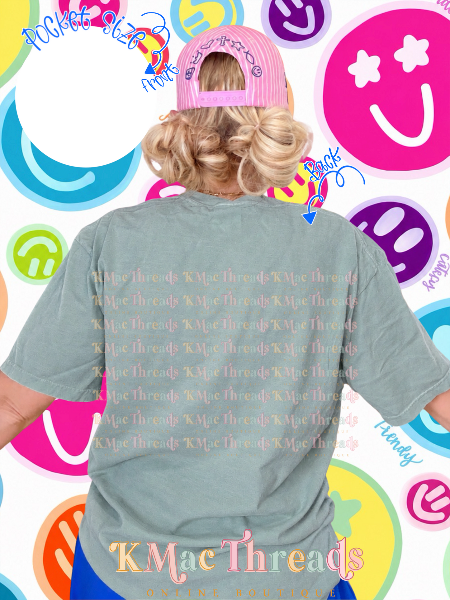 Bay CC Back Smiley Mock