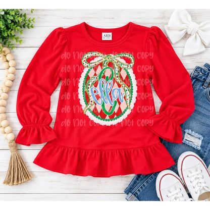 Initial or Name Christmas Custom