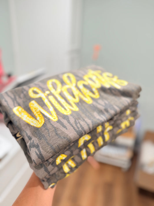 Preorder Camo TShirt With Design