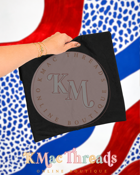 Holding Black Football Red & Blue Smart Mockup