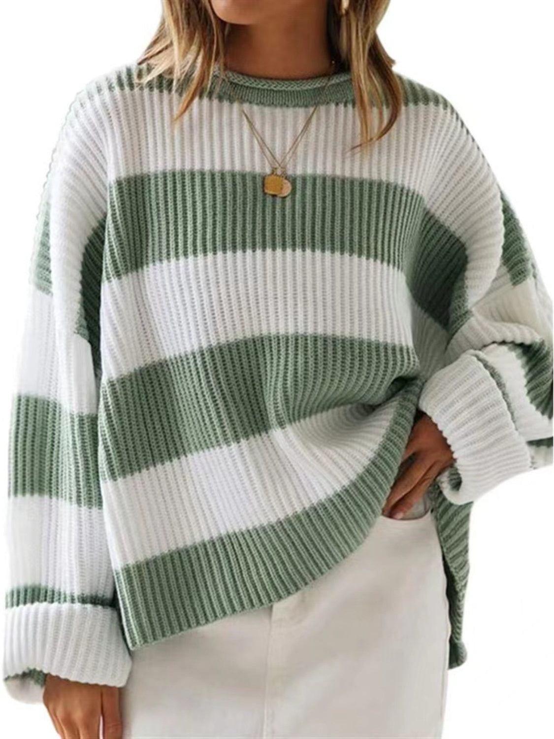 Round Neck Long Sleeve Sweater