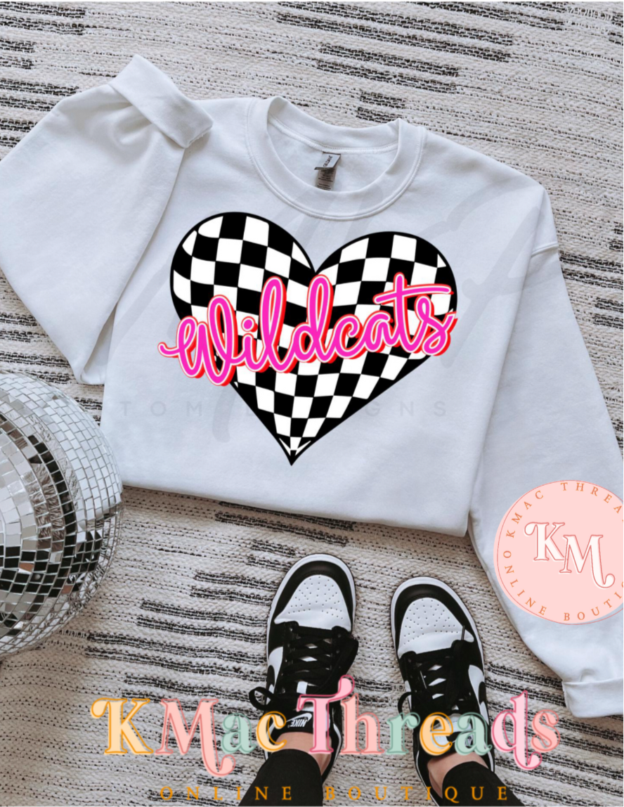 Neon Checkered Wildcats