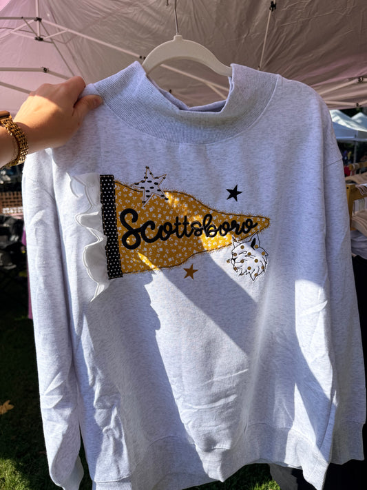 Preorder Embroidered Pennant Ash Mockneck Custom