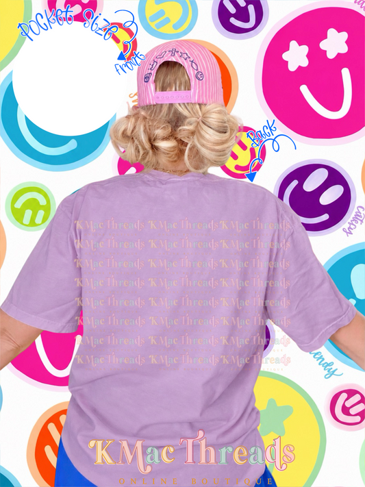 Orchid CC Back Smiley Mock