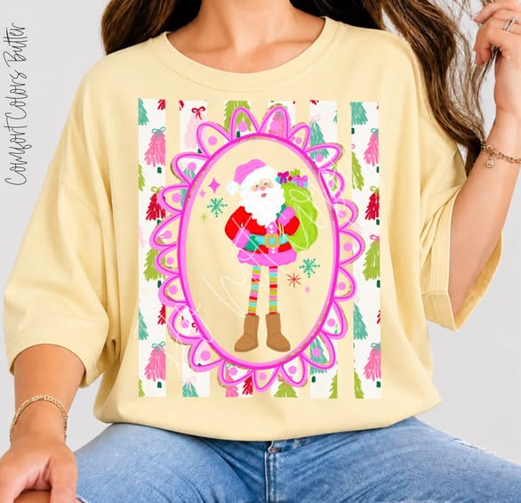 Long Legged Santa Frame