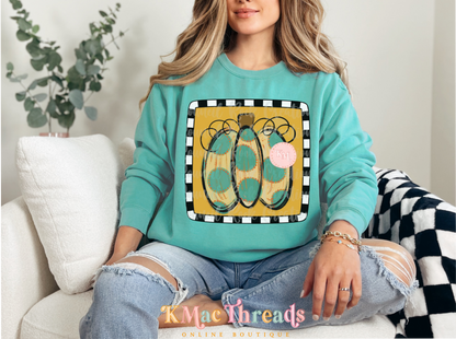 Checkered Frame Pumpkin