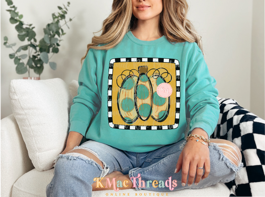 Checkered Frame Pumpkin