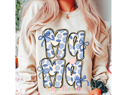Blue Flower Mama Stack