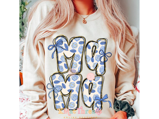 Blue Flower Mama Stack