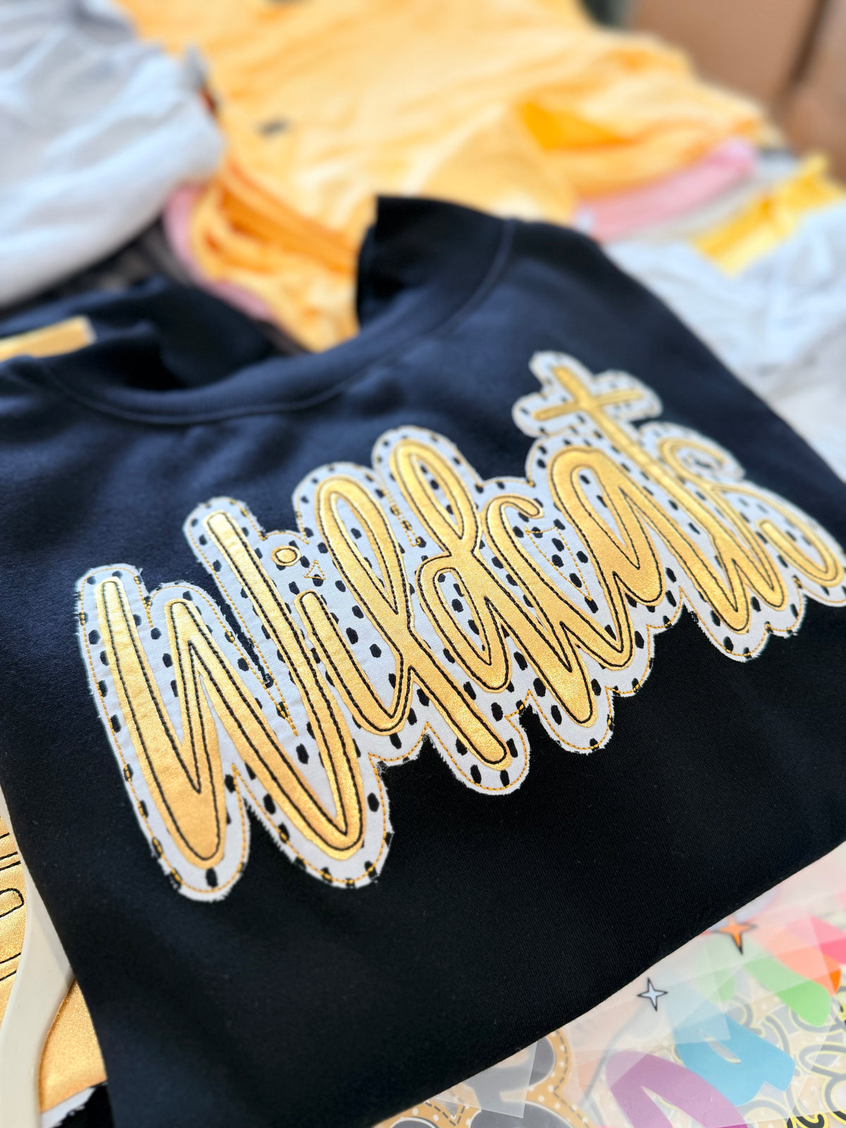 Preorder Appliqué Mockneck Double Applique