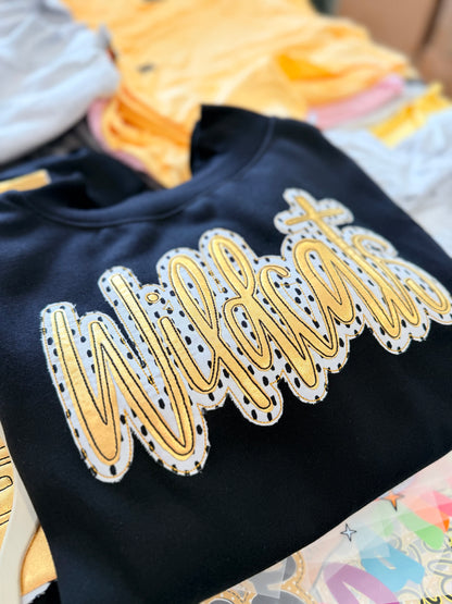 Preorder Appliqué Mockneck Double Applique