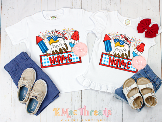 Boy/Girl Eagle Name Plate