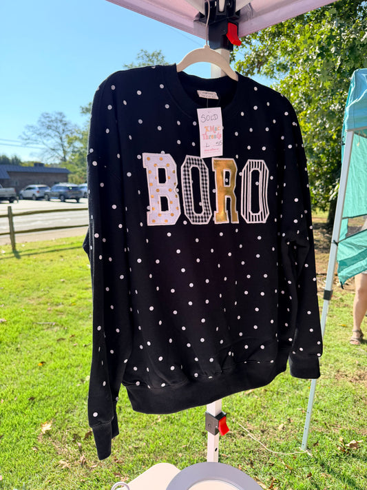 Preorder Embroidered Polka Dot Custom Sweatshirt