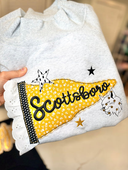 Embroidered Pennant Flag Custom (Not Mockneck)