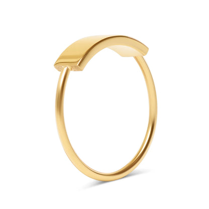 Engraved Bar Ring