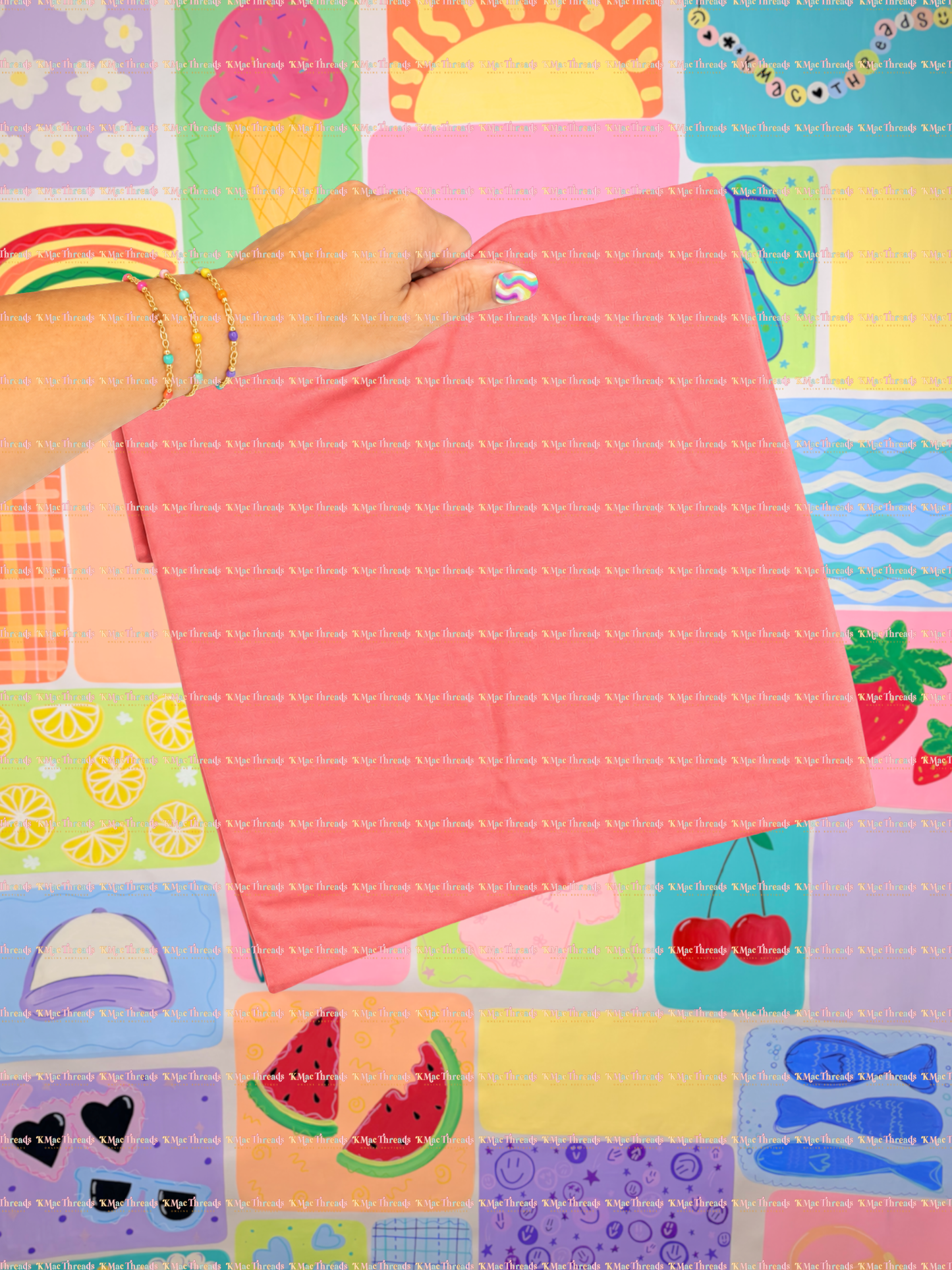 Coral Silk Gildan Fun Mock