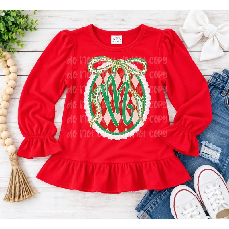 Initial or Name Christmas Custom