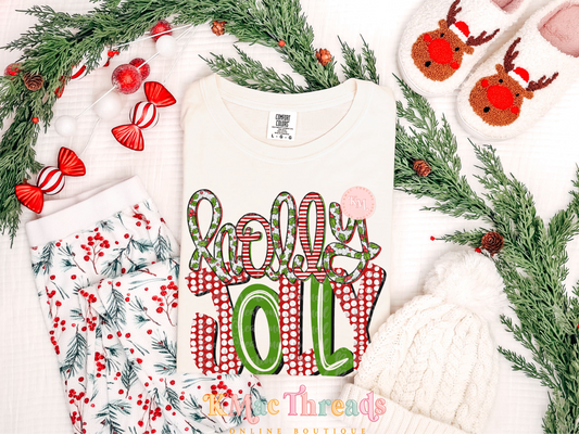Red & Green Holly Jolly
