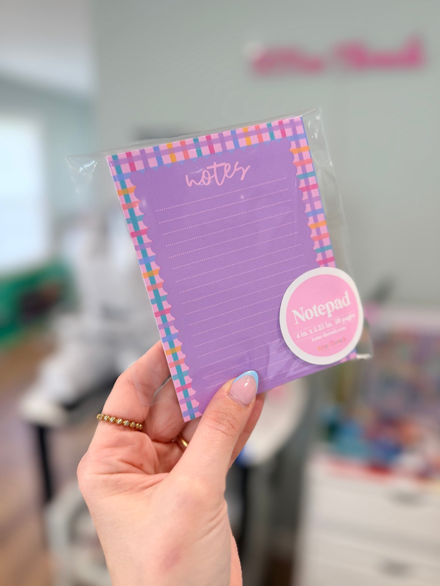 Purple Stripe Notepad