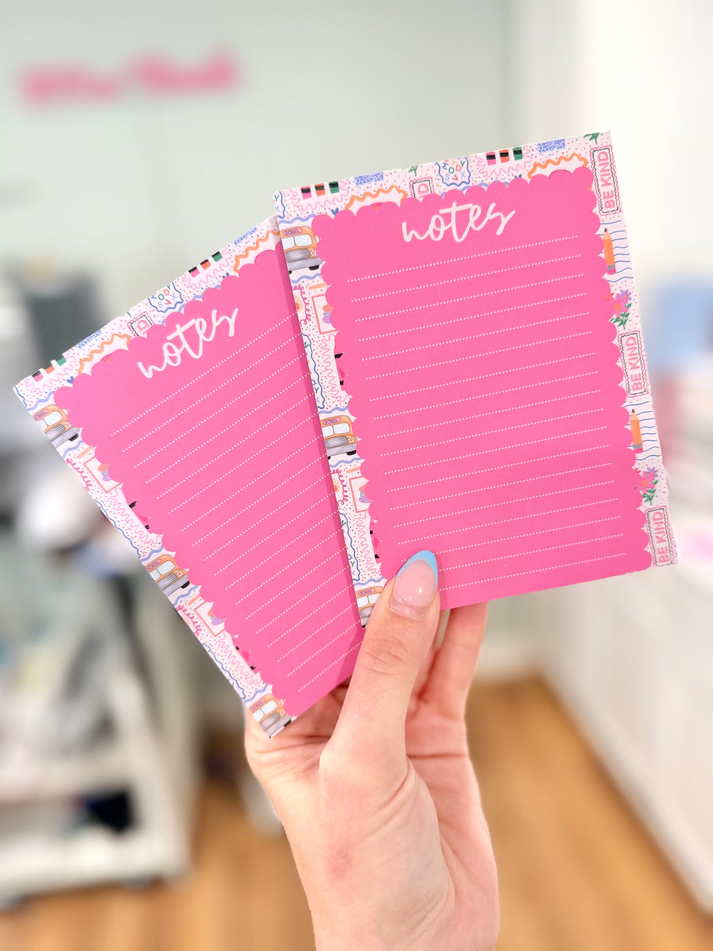 Pink Bus Notepad