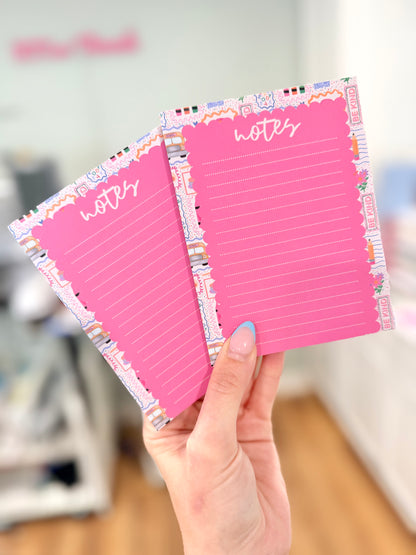 Pink Bus Notepad
