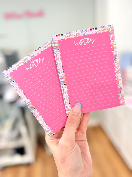 Pink Bus Notepad