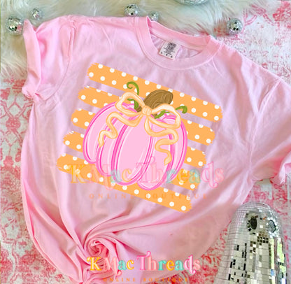 Pink Pumpkin Stripes
