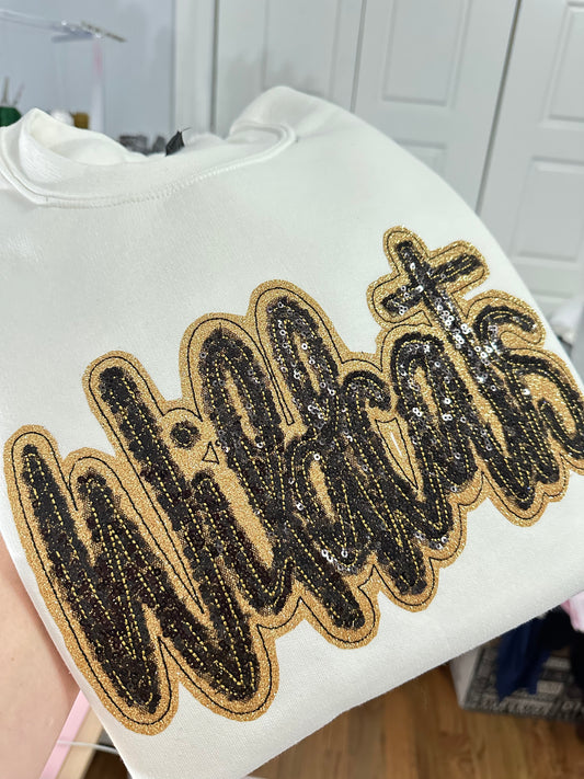 Double Appliqué Bean Stitch Design