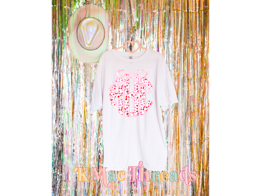Cheetah Hearts Monogram