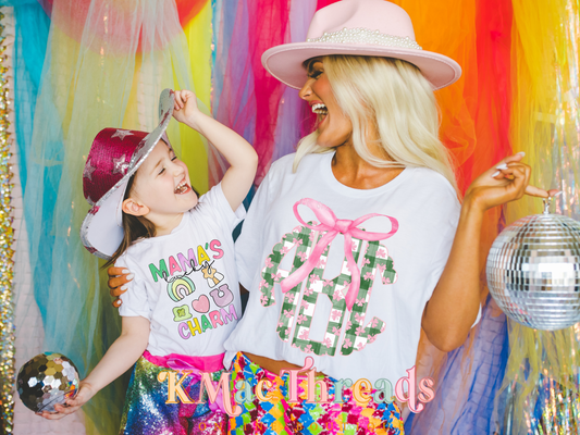 Green Monogram With Bow