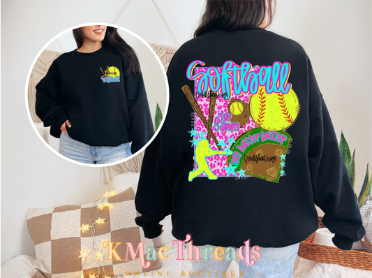 Front And Back Softball