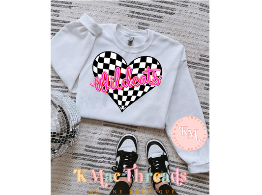 Neon Checkered Wildcats