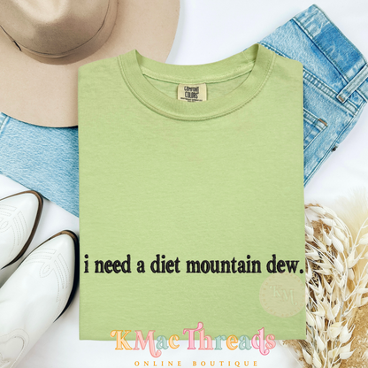 Embroidered “I need a soda.”