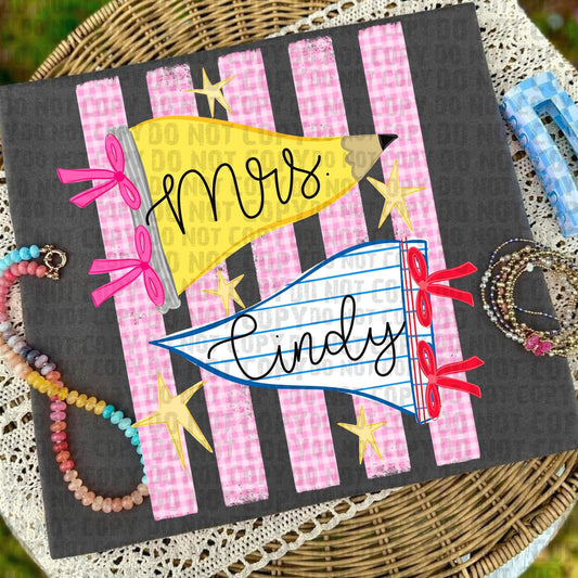 Teacher or Custom Pennant