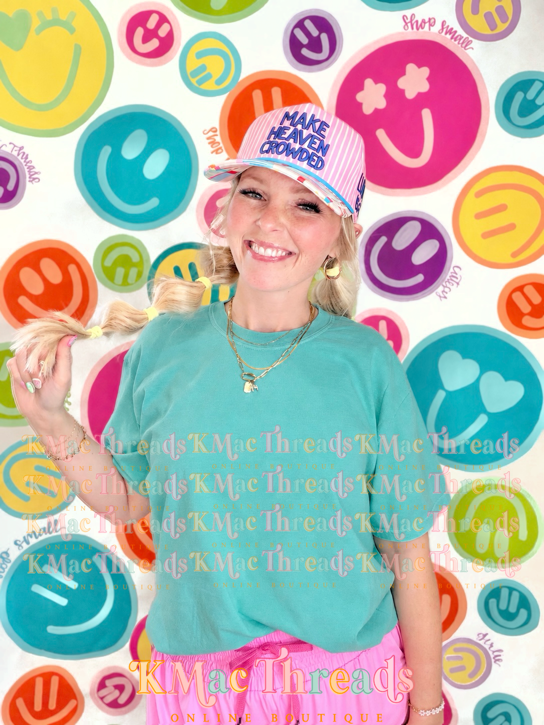 Seafoam CC Smiley Mock