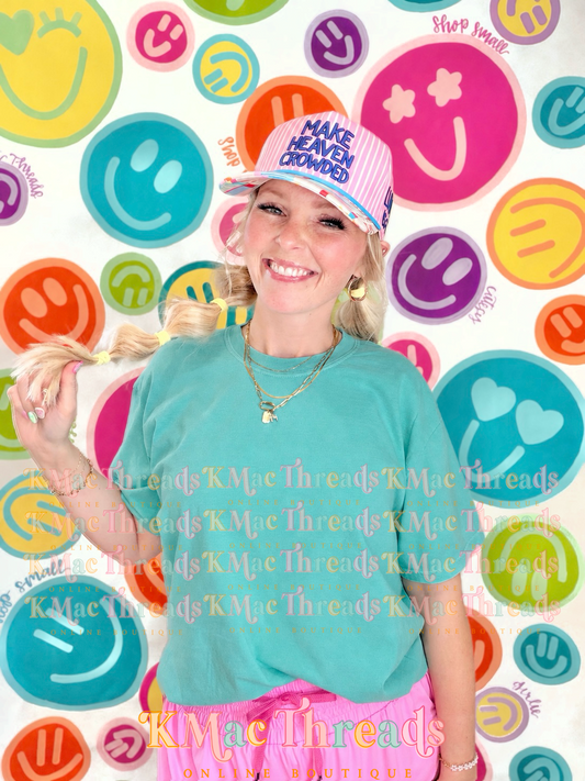 Seafoam CC Smiley Mock