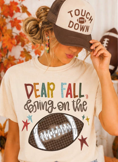 Dear Fall Bring On The Football
