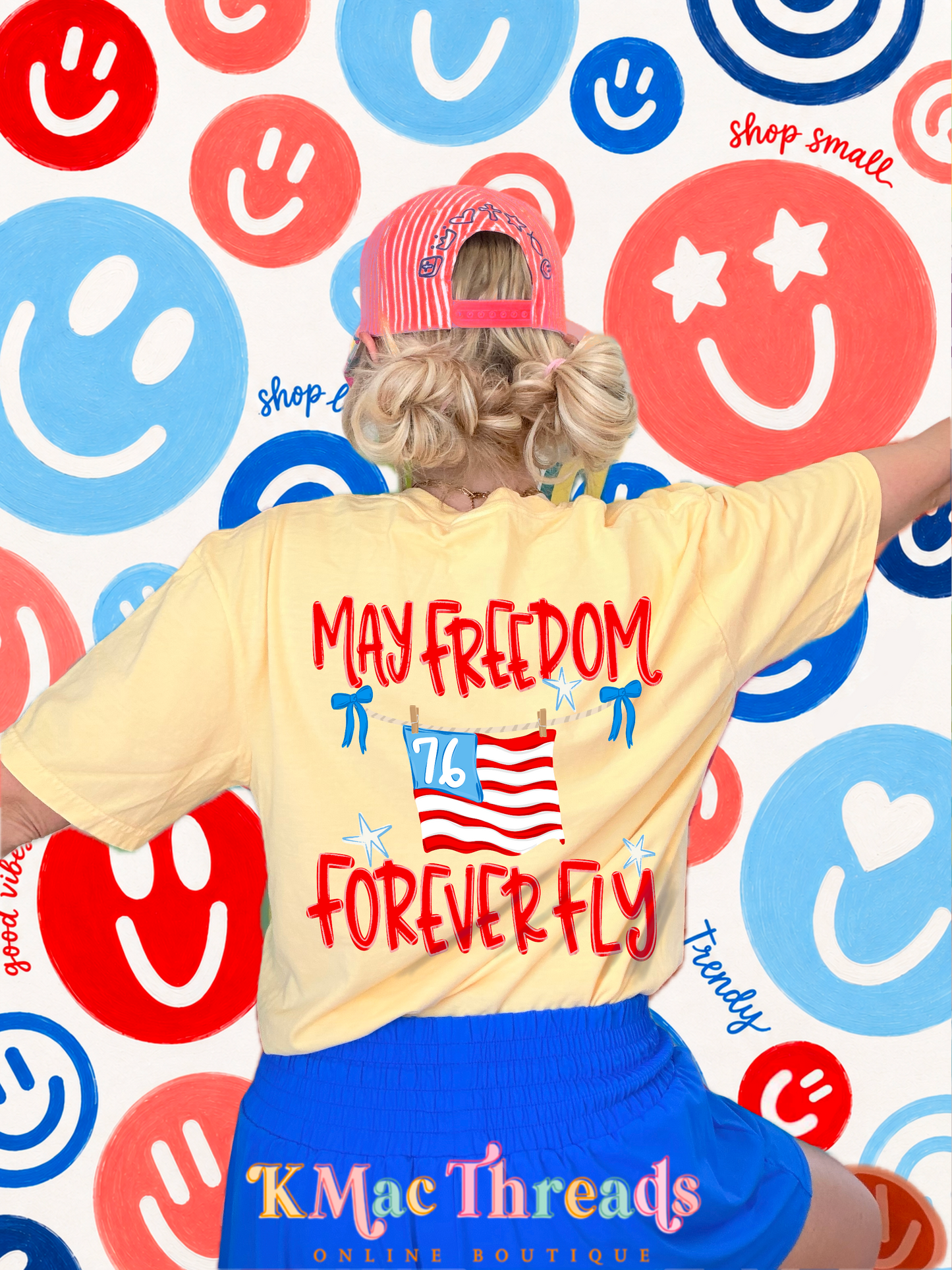 May Freedom Forever Fly Flag Front & Back