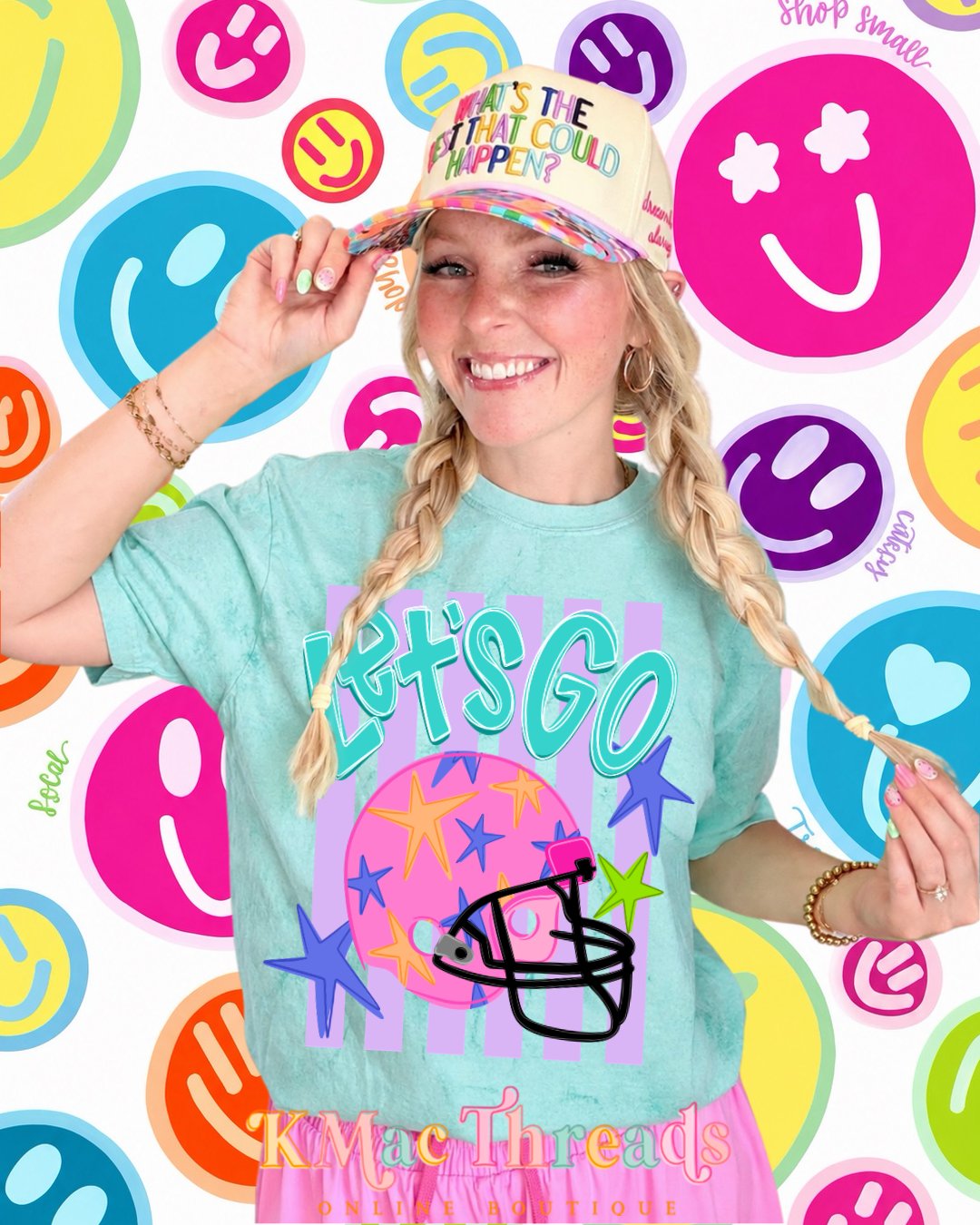 Let’s Go Pink Helmet