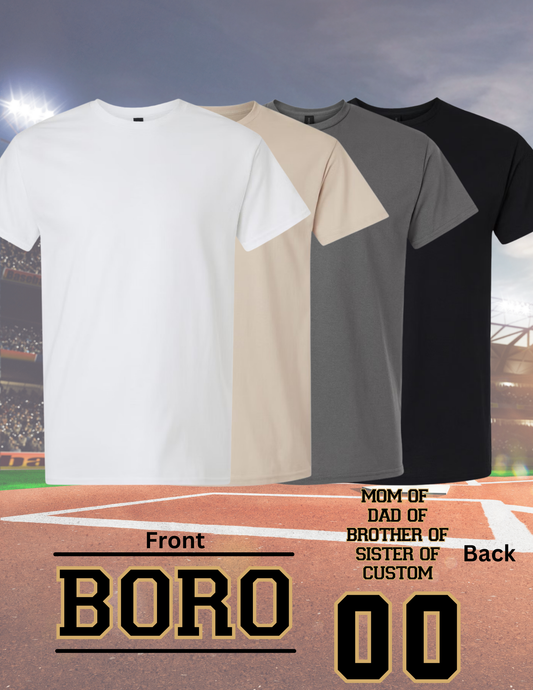 Front & Back Boro Design with Number and Name Back