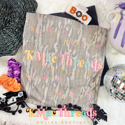 Mossy Oak Camo Halloween Flatlay Mockup