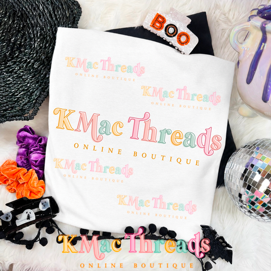White CC Halloween Flatlay Mockup
